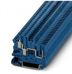 Przelotowa złączka szynowa - UT 2,5-TWIN/1P BU - 3060500