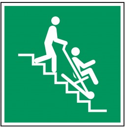 Krzesło ewakuacyjne – ISO 7010, E/E060/NT-PP-150X150/1-B