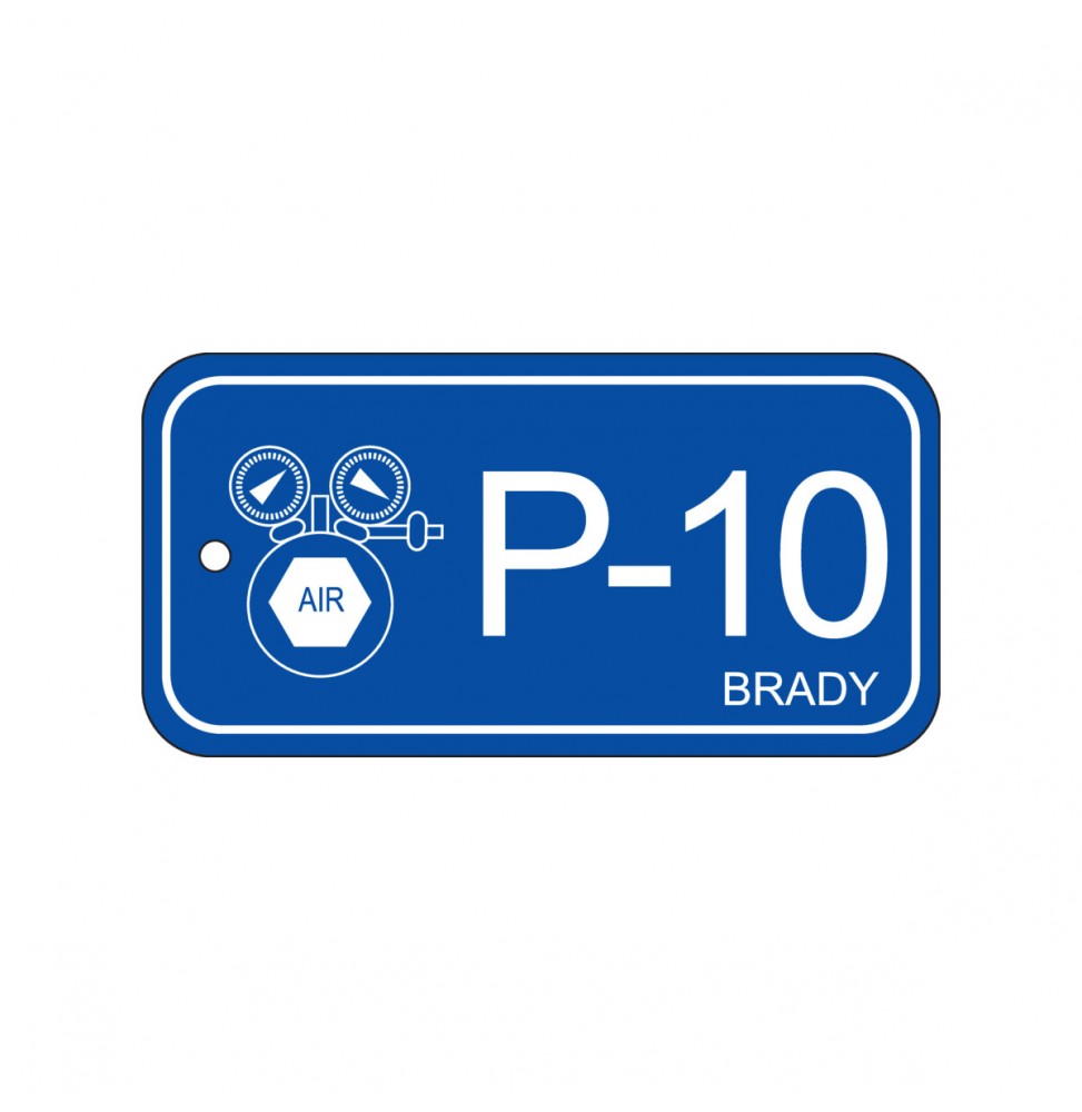 Zawieszka identyfikująca źródło energii – energia pneumatyczna (25szt.), ENERGY TAG-P-10-75X38MM-PP/25