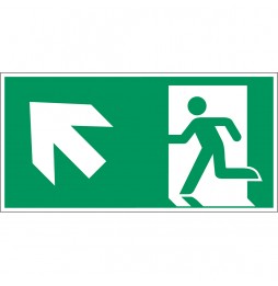 Wyjście ewakuacyjne lewostronne – ISO 7010, E/A315/E001/NT-SA-297X148/1-B
