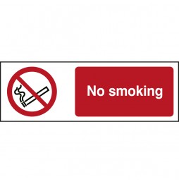 Znak bezpieczeństwa ISO – Zakaz palenia, P/P002/EN55/TW-150X50-1