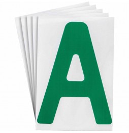 Cięte liczby i litery z ToughStripe (20szt.), 6" x 8" B514 GREEN A 20/PK