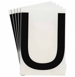 Cięte liczby i litery z ToughStripe (20szt.), 6" x 8" B514 BLACK U 20/PK