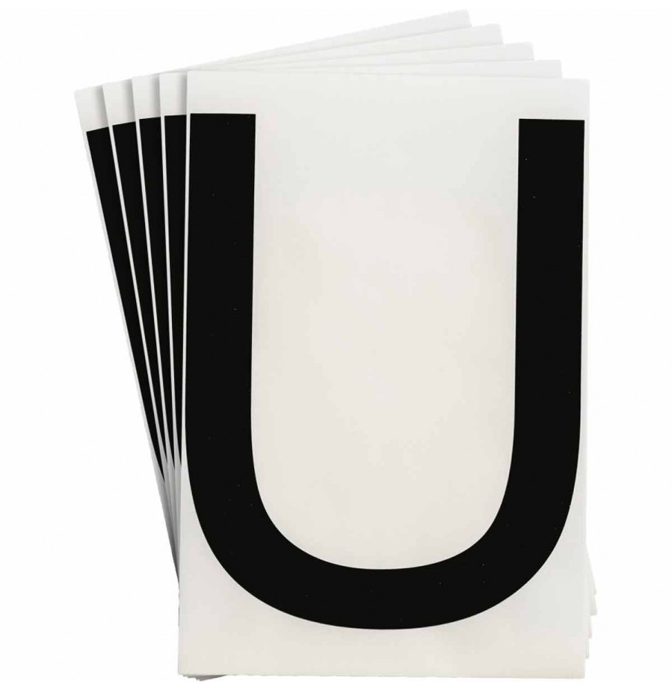 Cięte liczby i litery z ToughStripe (20szt.), 6" x 8" B514 BLACK U 20/PK