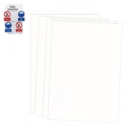 Przesuwane tabliczki BHP – puste wkładki, SLIDER INSERT-PP-148X210MM-BLANK