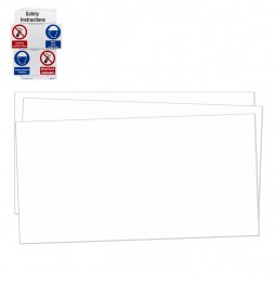 Przesuwane tabliczki BHP – pusta plansza tytułowa, SLIDER TITLE-PP-296X150MM-BLANK