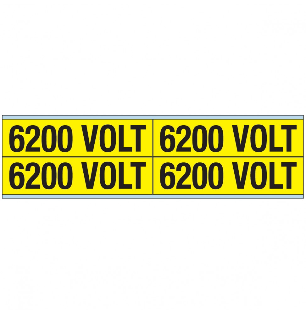 Znaczniki kanałów i napięcia – 6200 V (100szt.), VOLTAGE MARKERS CV 6200 VOLT B