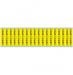 Znaczniki kanałów i napięcia – 380 V + N (900szt.), VOLTAGE MARKERS CV 3X380 V+N D