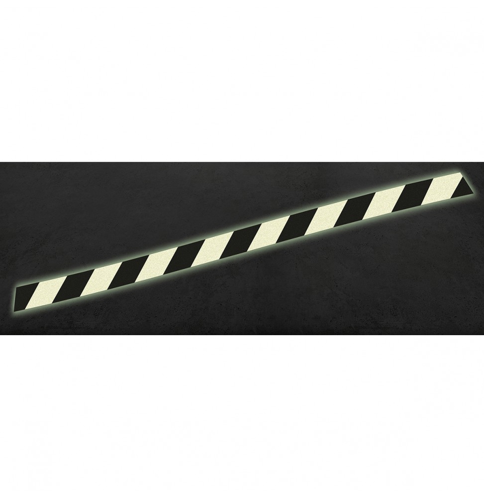 Fluorescencyjne paski antypoślizgowe – aluminiowe o wysokiej intensywności / …, PHOTOLUM ANTISKID STRIP 80X5CM AL STR HI