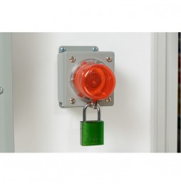 Kłódka LOTO z aluminiową szeklą 75 mm, czerwona (6 szt.), 814080