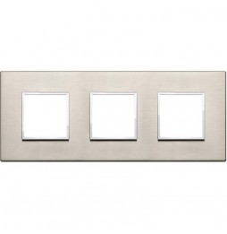 Ramka ozdobna Eikon Evo, 2+2+2M, Neutra, Bronze, 21644.04