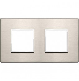 Ramka ozdobna Eikon Evo, 2+2M, Neutra, Bronze, 21643.04