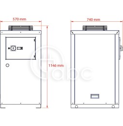 Chłodnica oleju bez zbiornika i pompy 3400 W, 400-3-50 V-ph-Hz, ORA3401N071000