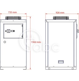Chłodnica oleju bez zbiornika i pompy 16000 W, 400-3-50 V-ph-Hz, ORAA602207C000