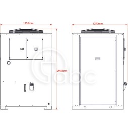 Chłodnica wody ze zbiornikiem i pompą 41200 W, 400-3-50, 460-3-60 V-ph-Hz, WRAC842261C000
