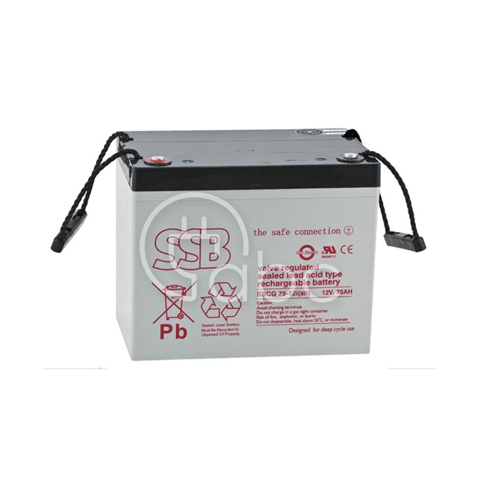 Akumulator żelowy GEL 75 Ah/12 V DC, SBLCG 75-12i(sh)