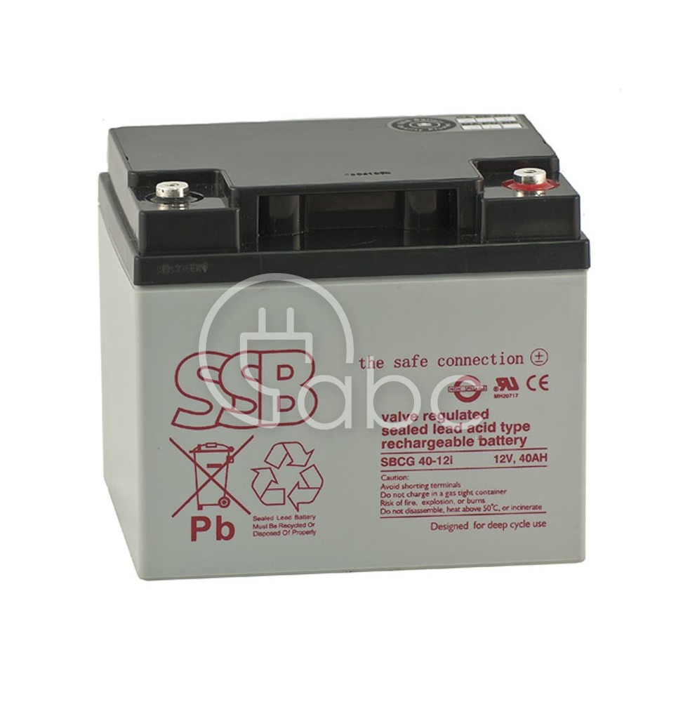 Akumulator żelowy GEL 40 Ah/12 V DC, SBLCG 40-12i