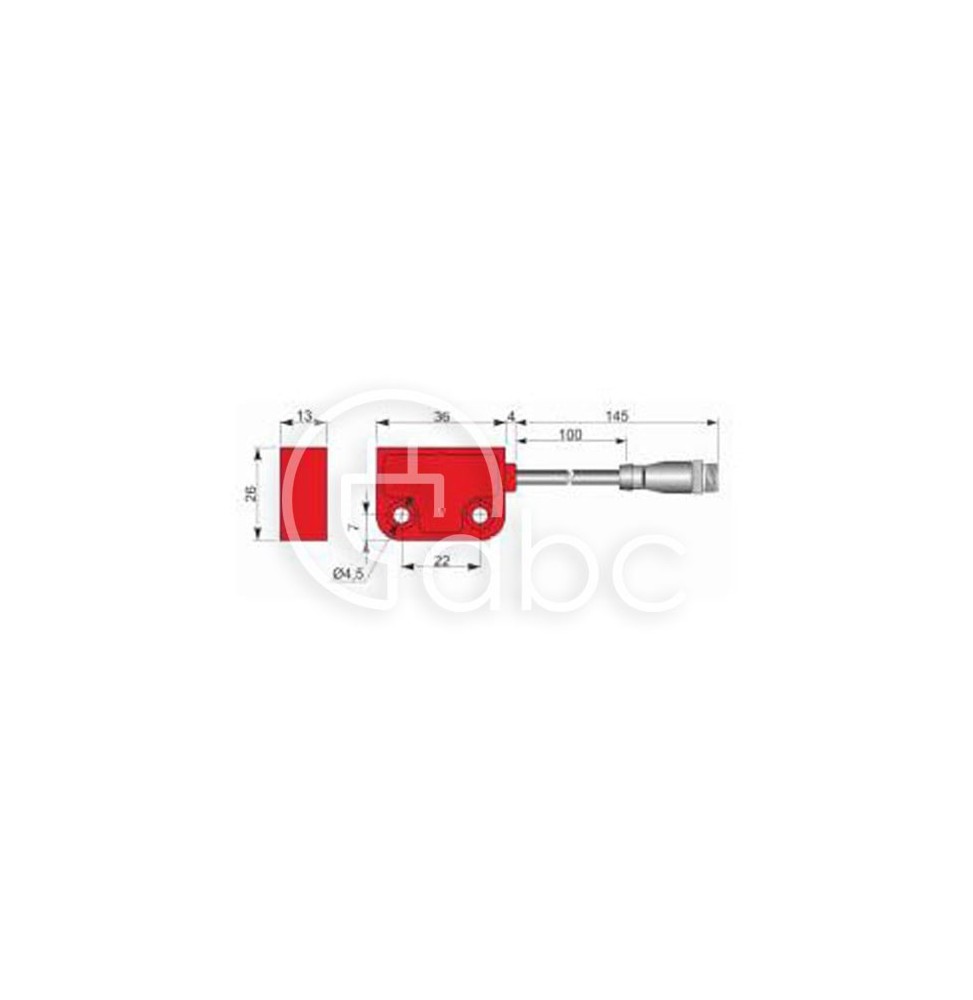 Czujnik magnetyczny bezpieczeństwa SMS36-P5 NO+2NC H2C PR, QMP000019