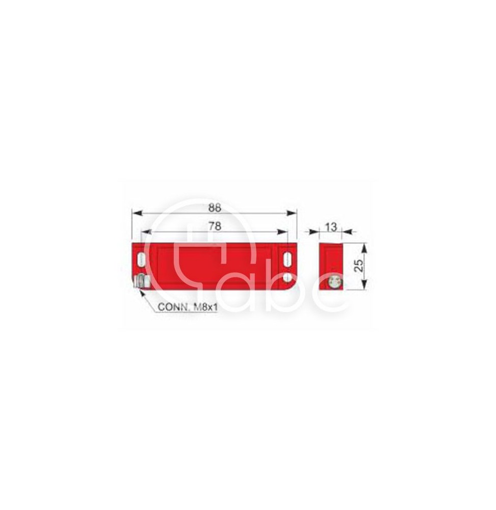 Czujnik magnetyczny bezpieczeństwa SMS88-P5 2NC H1 PL, QMP000040