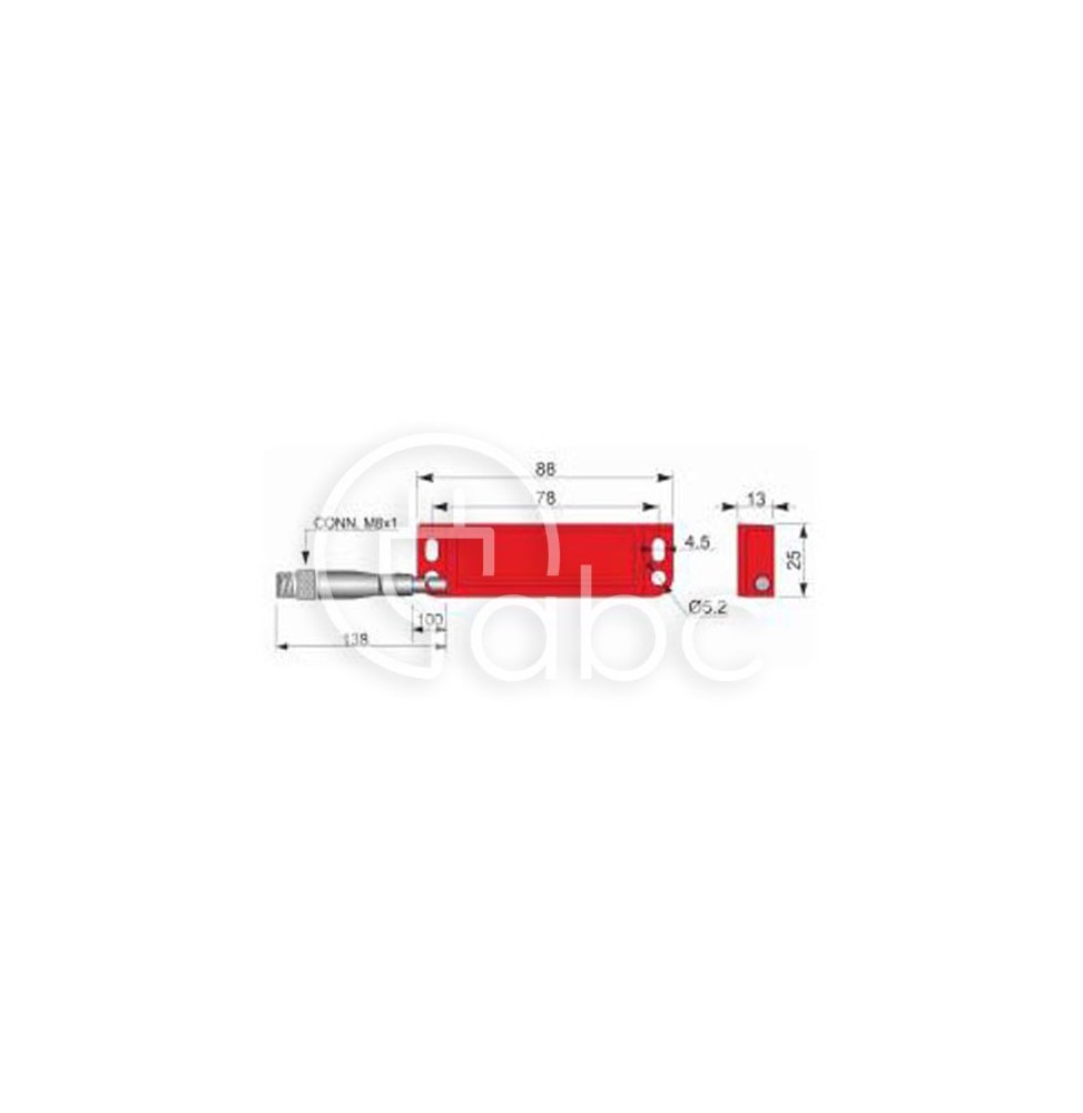 Czujnik magnetyczny bezpieczeństwa SMS88-P5 2NC H1C PL, QMP000042