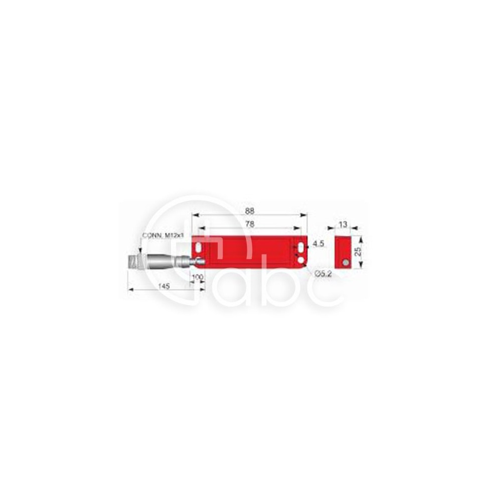 Czujnik magnetyczny bezpieczeństwa SMS88-P5 2NC HC PL, QMP000044