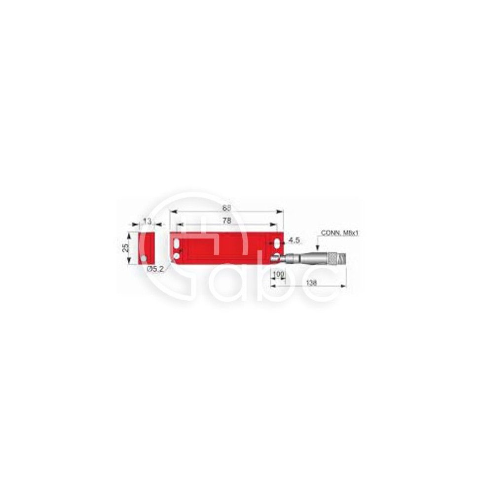 Czujnik magnetyczny bezpieczeństwa SMS88-P5 NO+NC H1C PR, QMP000061
