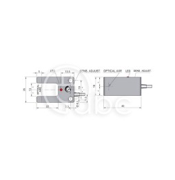 Czujnik optyczny widełkowy FT13-CF PNP NO, FTQ000025