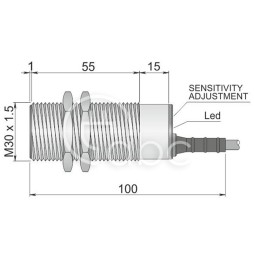 Czujnik pojemnościowy SC30SM-A20 NO AD3 (ATEX),...