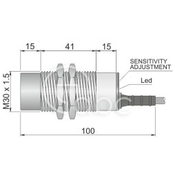 Czujnik pojemnościowy SC30SM-AE25 NO AD3 (ATEX), YC3000036