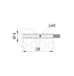 Czujnik indukcyjny SI4-C0.8 NPN NO LC10, I45000024