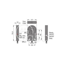 Czujnik indukcyjny z otworem SIA05-CE NPN NO+NC R LC10, SIA000268