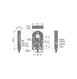 Czujnik indukcyjny z otworem SIA15-CE PNP NO+NC R LC10, SIA000312