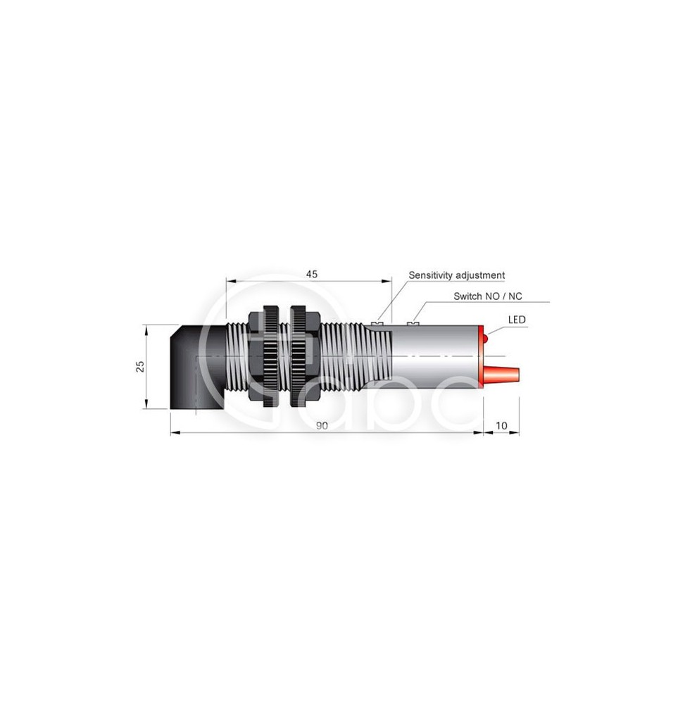 Czujnik optyczny FT18-ABR-90 LC5, FT1000098