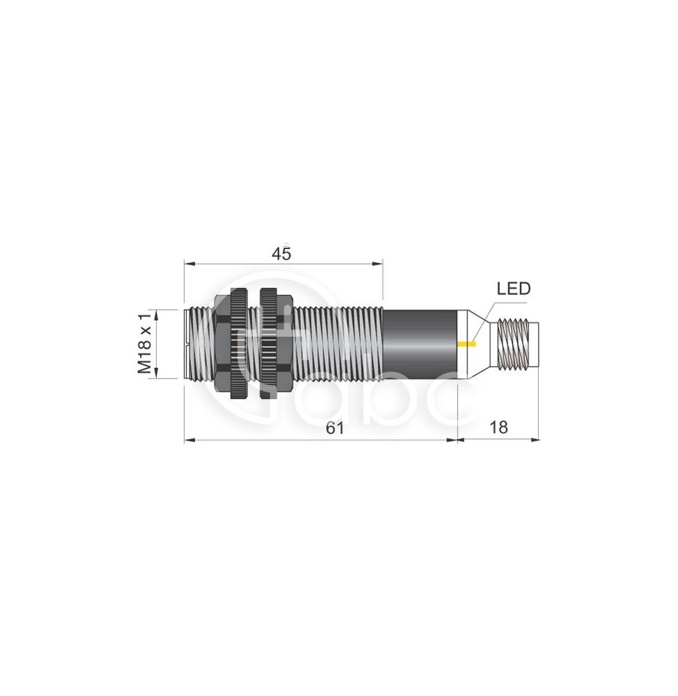 Czujnik optyczny FT18EL-CBE H, FT1000291