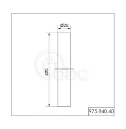 Rurka aluminiowa 400 mm do kolumny sygnalizacyjnej KS71, KS72, KS40, 97584040
