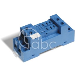 Gniazdo do przekaźnika serii 56.32/99.01 modułów 99.02/86.30 montaż na szynie DIN na panel 2P 24 V DC 12 A 96.72SMA