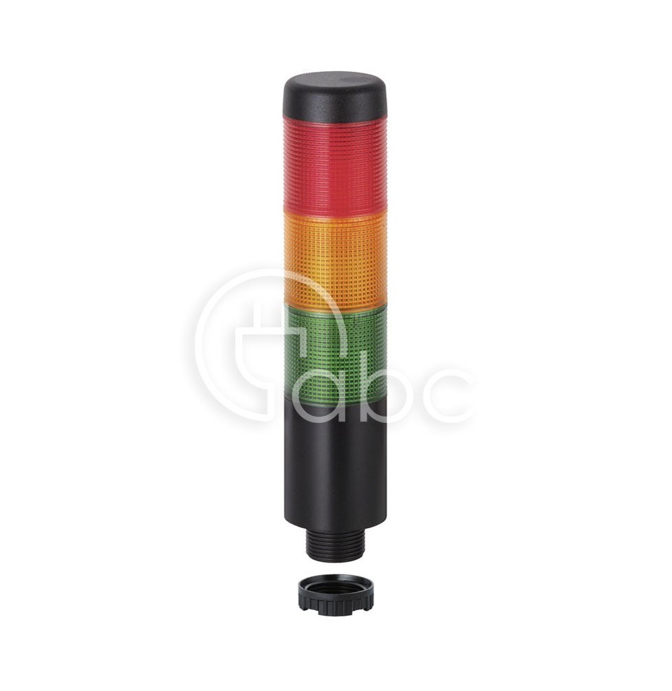 Kolumna sygnalizacyjna kompaktowa KOMPAKT 37, czerwony/zielony/żółty, brzęczyk, światło stałe, kabel 2 m, 69911075
