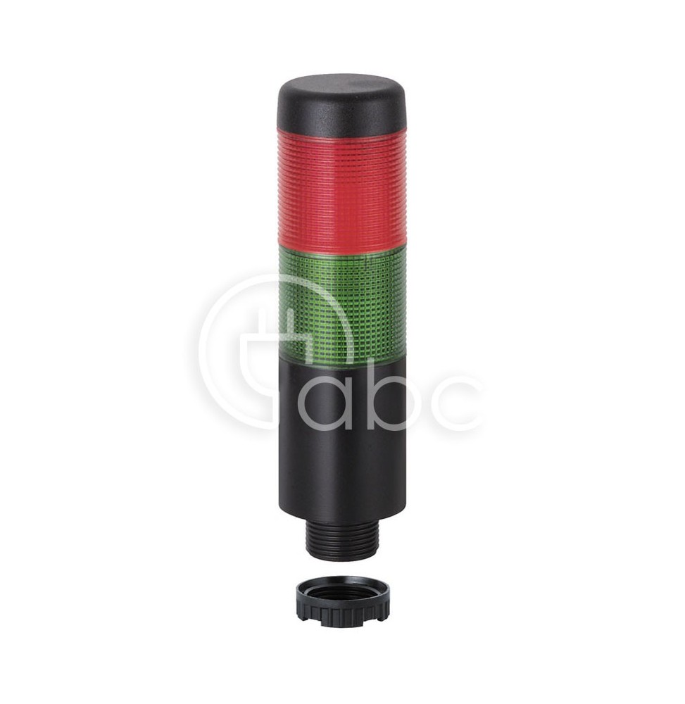 Kolumna sygnalizacyjna kompaktowa KOMPAKT 37, czerwony/zielony, światło stałe, kabel 2 m, 69812075
