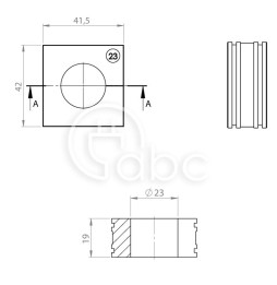 Moduł uszczelniający KT duży, KT 23, z otworem 1x23-24 mm, 41223