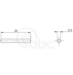 Zatyczka ST, ST 3, średnica 3 mm, 42901