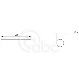 Zatyczka ST, ST 6, średnica 6 mm, 42903