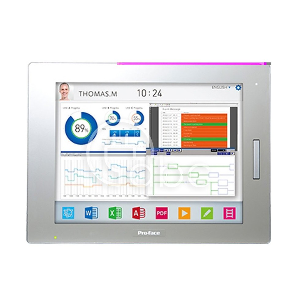 Panel dotykowy analogowy, 7.0" Wide TFT, 262.000 kolorów, WVGA 800x480, PFXSP5400WAD