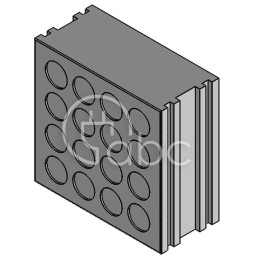 Moduł uszczelniający KT-DT duży, KT-DT 2, z otworami 16x1-7,1 mm, 41510