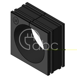 Moduł uszczelniający KT duży, KT 34, z otworem 1x34-35 mm, 41334