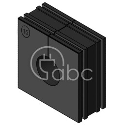 Moduł uszczelniający KT duży, KT 16, z otworem 1x16-17 mm, 41316