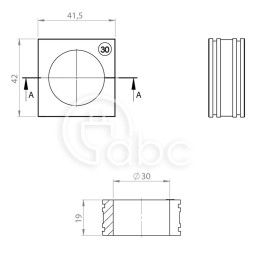 Moduł uszczelniający KT duży, KT 30, z otworem 1x30-31 mm, 41330