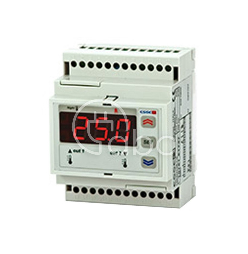 Regulator temperatury PTC, dwa wejścia, na szynę DIN, 230 V AC, SCD206E1/AR