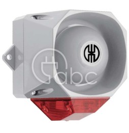 Sygnalizator optyczno-akustyczny 439, czerwony palnik ksenonowy, 105 dB, 32 tonów, 9-60 V DC, IP66, 43911055