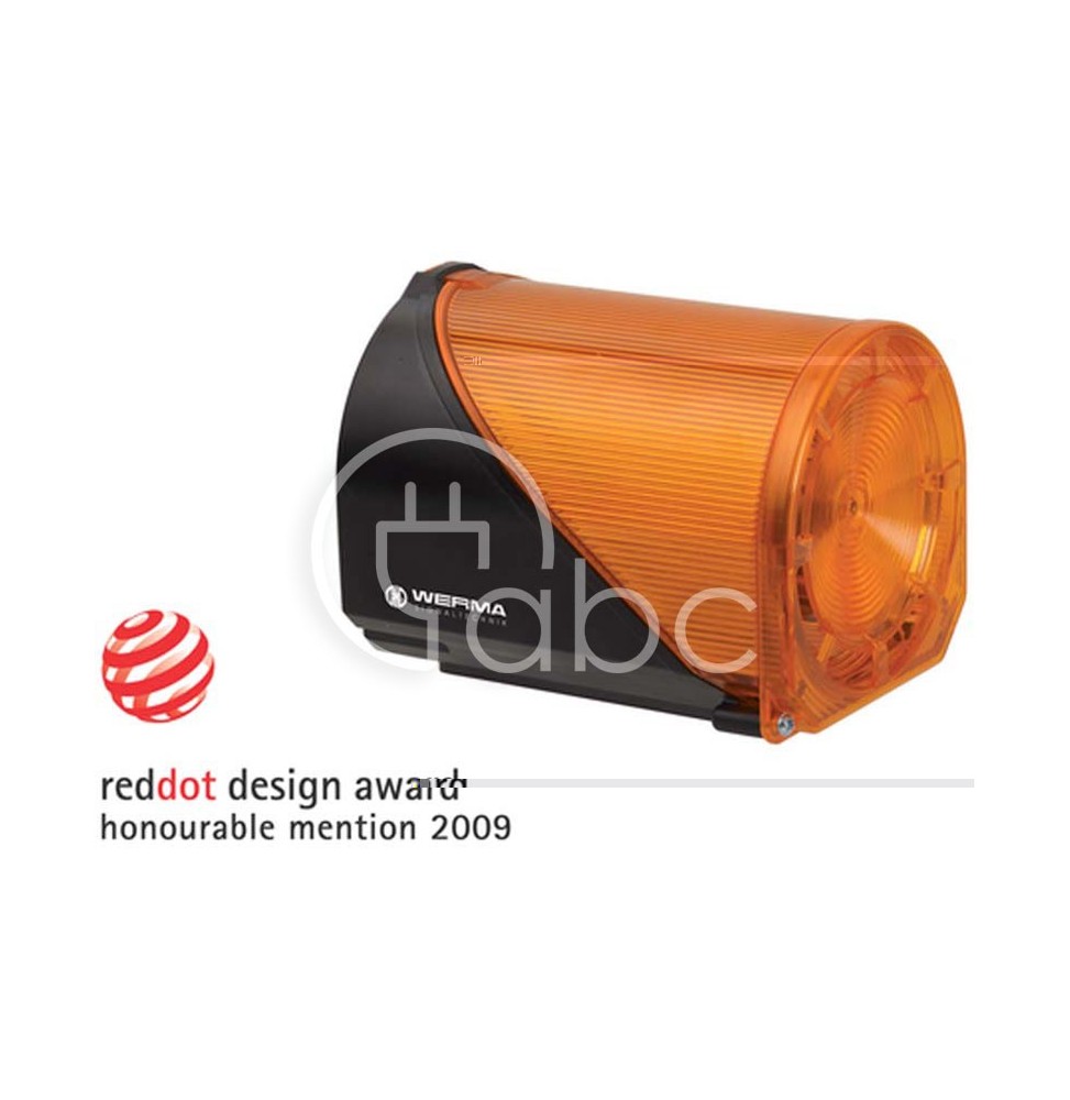 Sygnalizator optyczno-akustyczny 444, żółty LED, 114 dB, 32 tony, 24 V AC/DC, IP65, 44430075