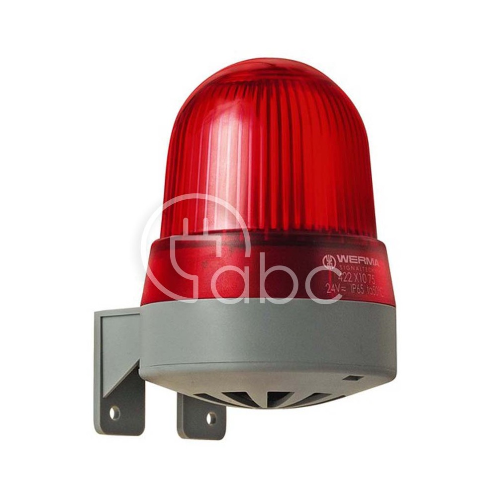 Sygnalizator optyczno-akustyczny 423, czerwony palnik ksenonowy, 92 dB, 2 tony, 115 V AC, IP65, 42311067